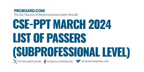 list of passers cse march 2024|Examination Advisory No. 06, s. 2024 .